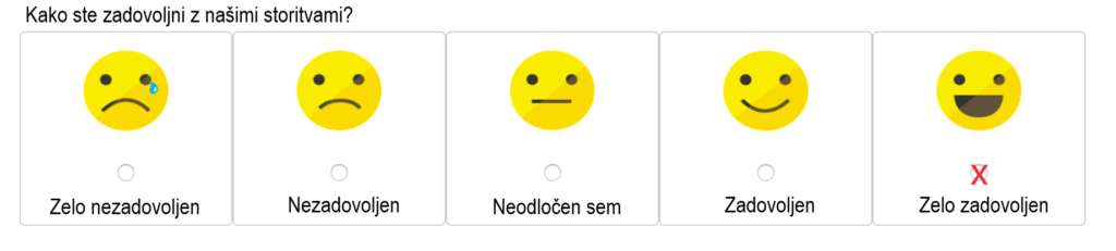 Likertova lestvica-zadovoljstvo Likertova lestvica-zadovoljstvo